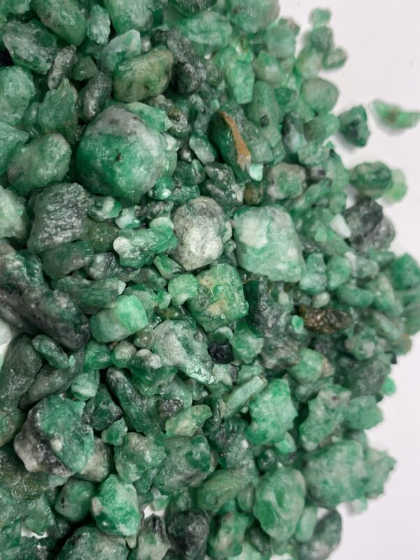 Beautiful Natural Green Color Emerald Rough