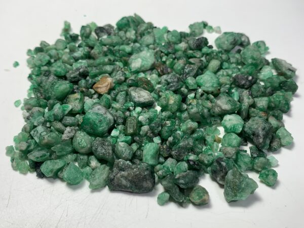 Beautiful Natural Green Color Emerald Rough