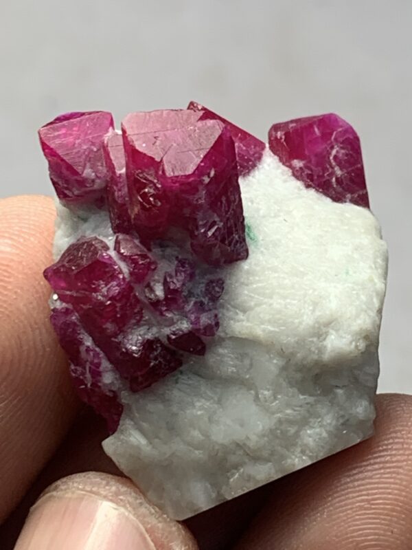 Beautiful Natural Color Ruby Bunch Crystal Specimen From Afghanistan