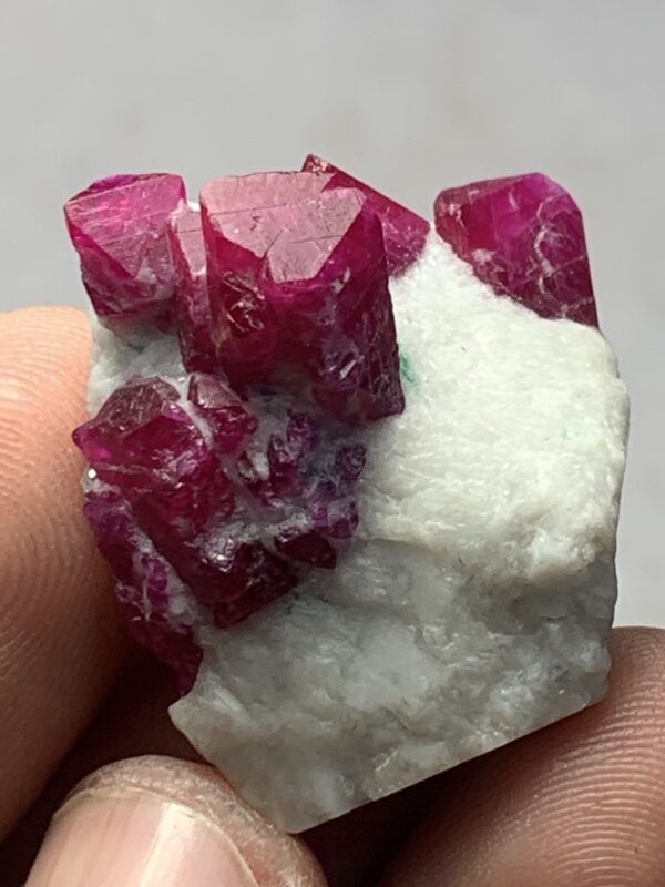 Beautiful Natural Color Ruby Bunch Crystal Specimen From Afghanistan