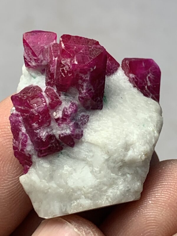 Beautiful Natural Color Ruby Bunch Crystal Specimen From Afghanistan